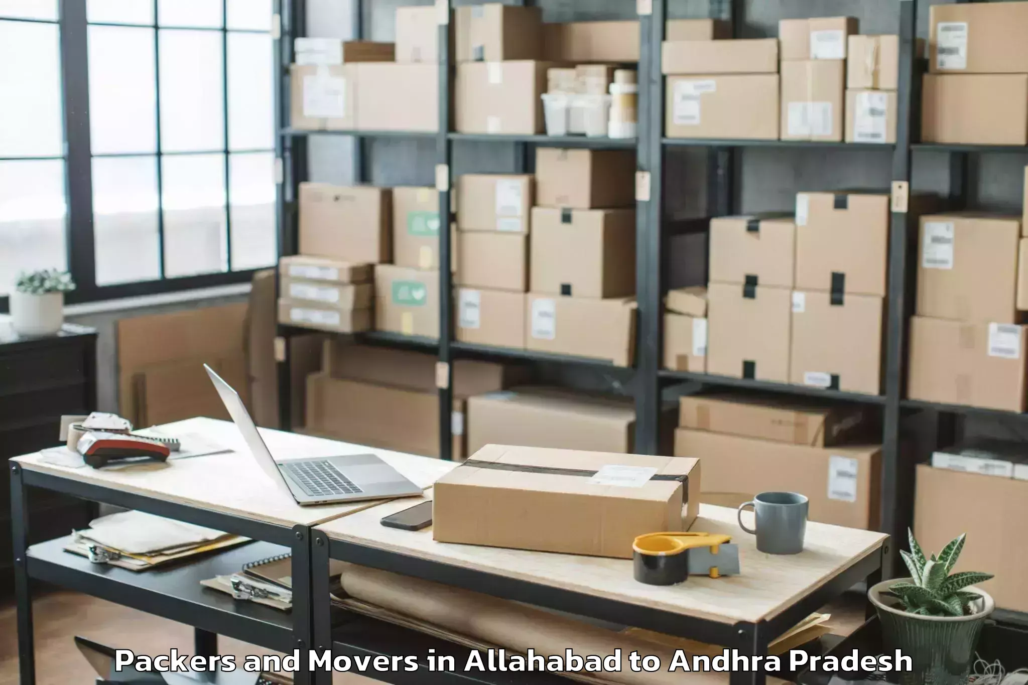 Reliable Allahabad to Musunuru Packers And Movers